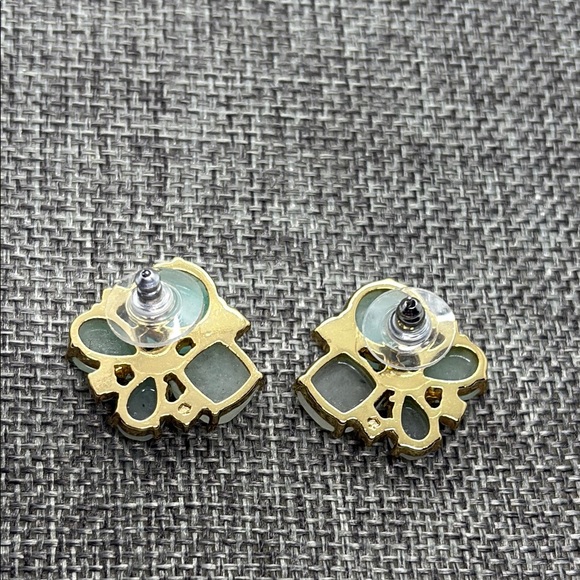 Kate Spade Green Gemstone Cluster Earrings - Picture 9 of 9